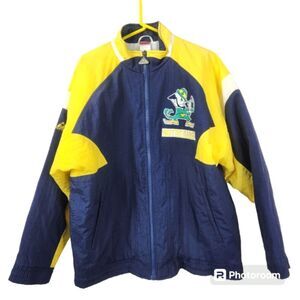 Vintage Apex One Varsity Mens Full Zip Notre Dame Fighting Irish Jacket Medium